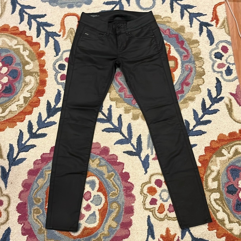 Like new G-STAR RAW midge mid skinny black pants